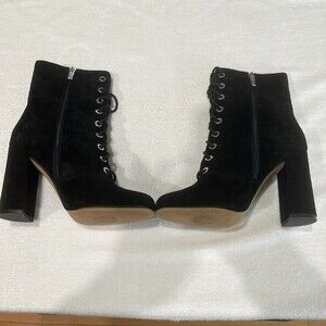 Vince Camuto Teisha Lace Up Ankle Boot Steampunk Festival witch Victorian 9
